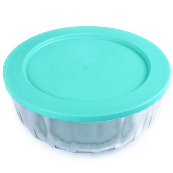 Tigela / saladeira de vidro redonda bowl oceani com tampa de plastico 3,8l 26cm de ø Menor preço em Tigela / saladeira de vidro redonda bowl oceani com tampa de plastico 3,8l 26cm de ø