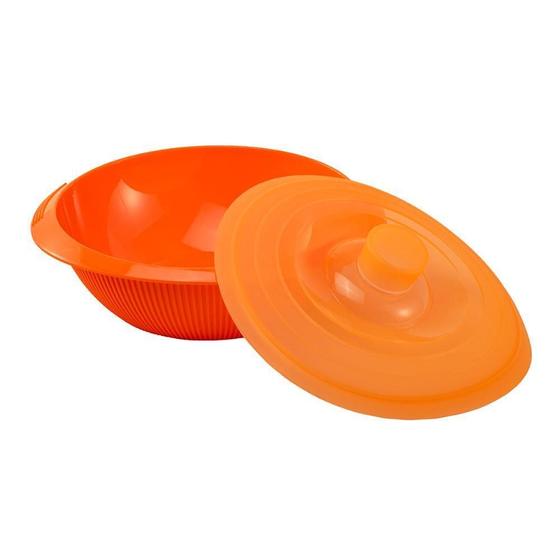 Imagem de Tigela Silicone Cozimento Vapor Legumes Laranja Silikomart