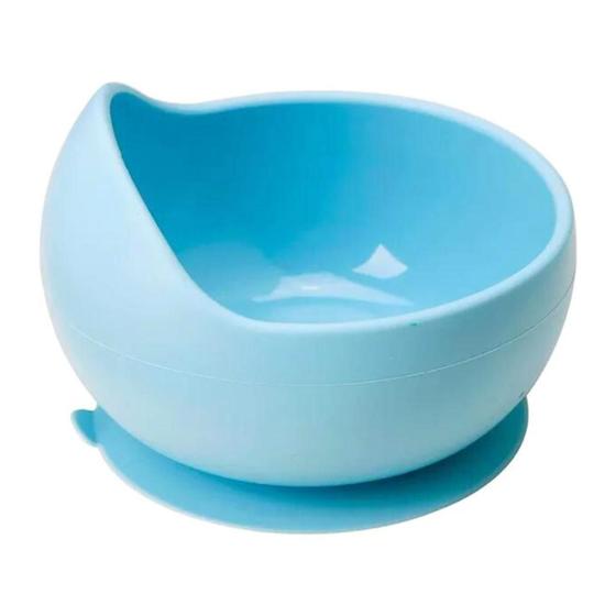 Imagem de Tigela Silicone Redonda Bowl Refeição Educativo Infantil Bebê alimentação Introdução Alimentar