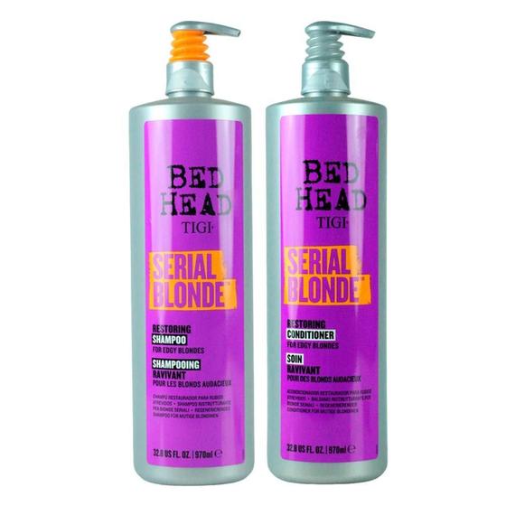 Imagem de Tigi Bed Head Serial Blonde Kit Shampoo 970 Ml +