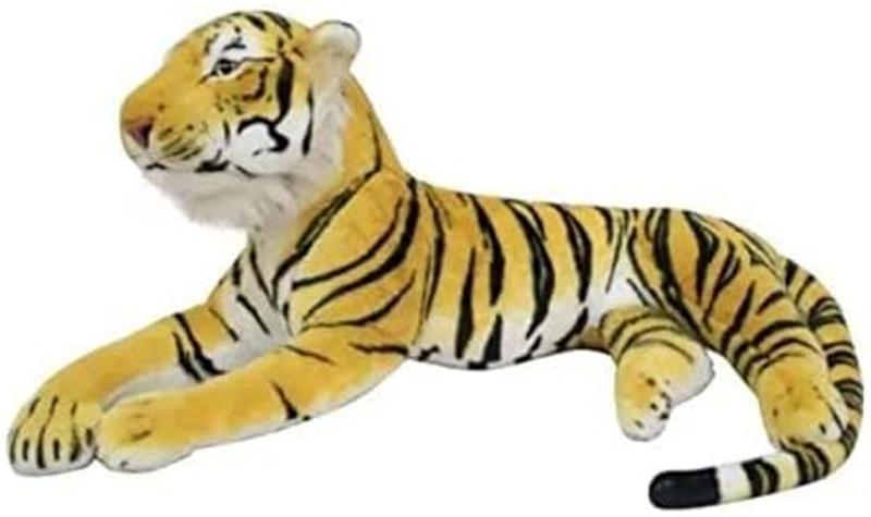 Imagem de Tigre De Pelúcia Deitado 70 Cm Realista 7HC70BR-Fofy Toys