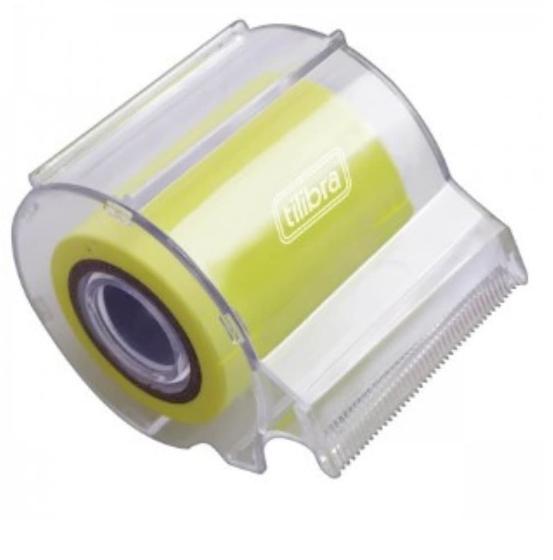 Imagem de Tili Notes Adesivo Roller Amarelo C/Dispenser 50mmx5m Tilibra