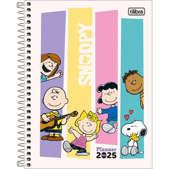 Imagem de Tilibra - Planner Espiral 17,7 x 24 cm Snoopy 2025 - Snoopy e amigos