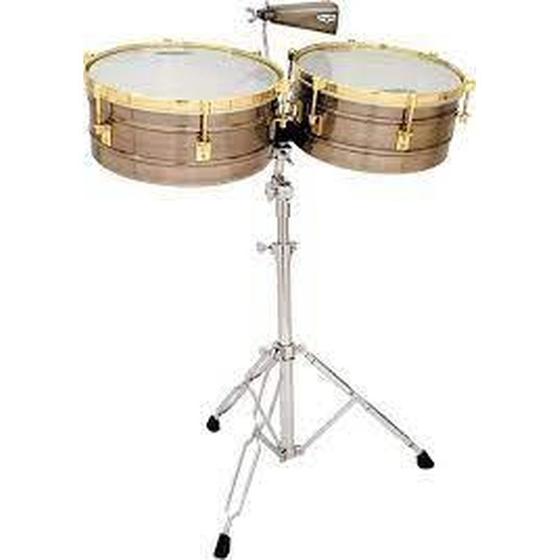 Imagem de Timbales Lp Matador 14 8243 And 15 Brass