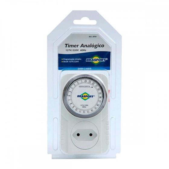Imagem de Timer Analogico Brasfort Bivolt 8769
