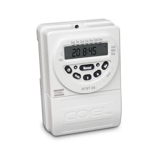 Imagem de Timer Digital 100/240Vca Trilho Din Ate 20 Programas RTST/20