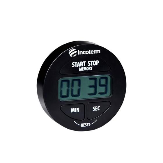 Imagem de Timer digital com cronometro e alarme incoterm.