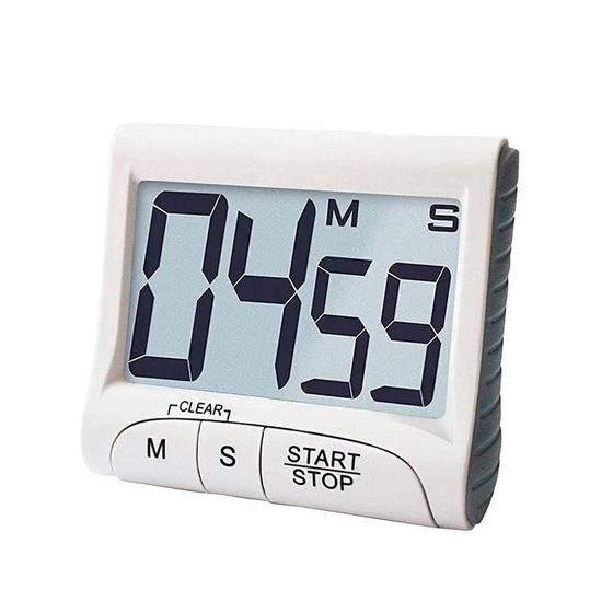 Imagem de Timer Digital magnético com alarme sonoro e visor LCD para cozinha