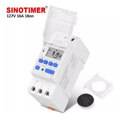 Imagem de Timer Digital Programador Tm919 110 Ou 220v 16a 18on/off Din