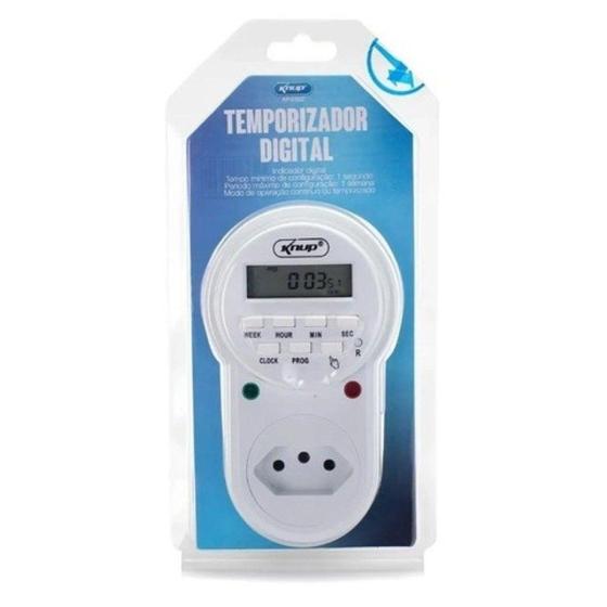 Imagem de Timer digital temporizador lcd bivolt 10a - 2200 w - KNUP