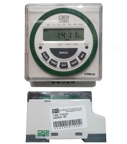 Imagem de Timer digital ytw/34 220vca 16a digimec