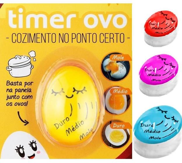 Imagem de Timer Egg Ponto Certo Temporizador Carinha Ovo Cozido