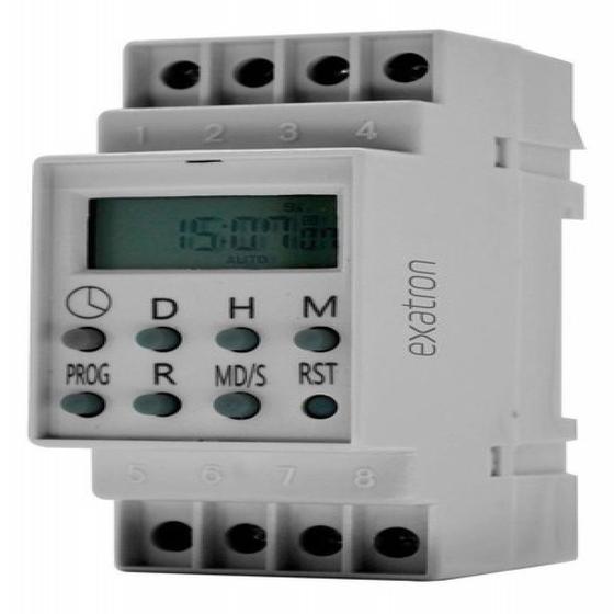 Timer Programador Digital para Trilho Tmd2ind Exatron Materiais