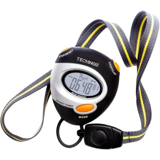 Imagem de Timer Regressivo Cronômetro Digital Botões Resistente Esportes Technos com Alarme e Data YP2151/8P