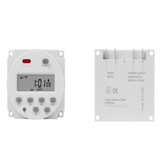 Imagem de Timer Relé Temp Programável 8 Prog X 7 Dias 1.s (24v )
