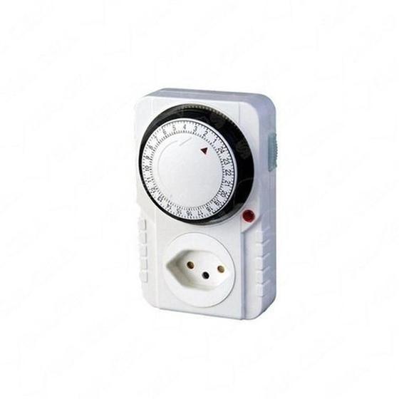 Imagem de Timer Temporizador 24 Horas Elétrico Analógico Programável Bivolt