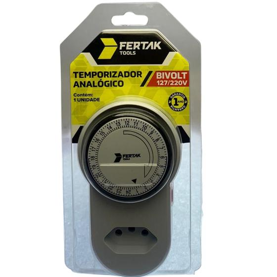 Imagem de Timer Temporizador Analógico Bivolt 60Hz Fertak