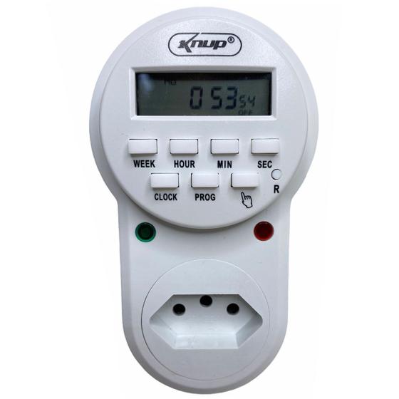 Imagem de Timer Temporizador Digital Bivolt 60hz 10a 2000w Ntdb2000