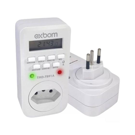 Imagem de Timer Temporizador Digital Bivolt 60hz 10a 2000w TMD-TB91A