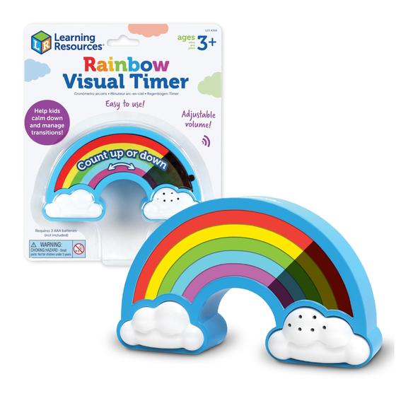 Imagem de Timer Visual Arco-Íris - Recurso de Aprendizagem Infantil (3+)