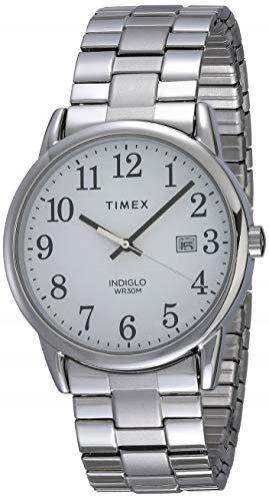 Imagem de Timex Relógio Easy Reader com pulseira de expansão de data de 38 mm