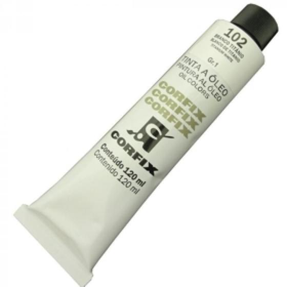 Imagem de Tinta A Óleo Corfix 120Ml 102 Branco Titanio G1