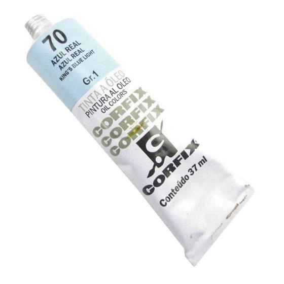 Imagem de Tinta A Óleo Corfix 37Ml Azul Real N70(Kit Com 3 Und)