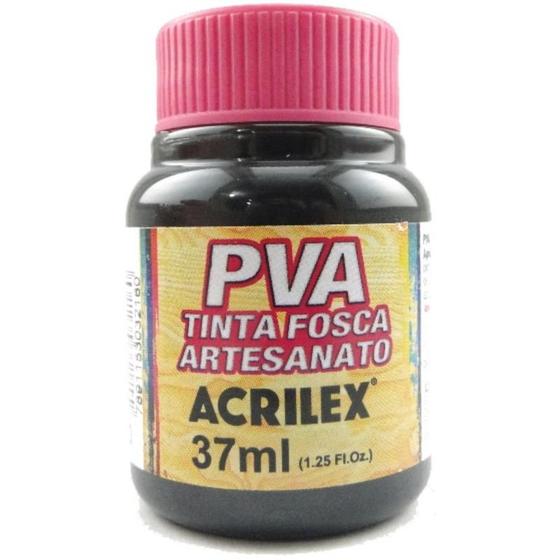 Imagem de Tinta Acrilex Fosca Artes. 37 Ml 520 Preto