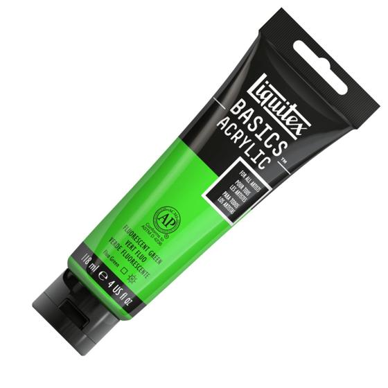 Imagem de Tinta Acrílica 118ml Liquitex Basics 985 Fluorescent Green