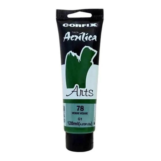 Imagem de Tinta Acrílica 120ml G1 078 Verde Vessie Corfix