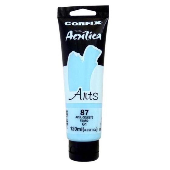 Imagem de Tinta Acrílica 120ml G1 087 Azul Celeste Claro Corfix