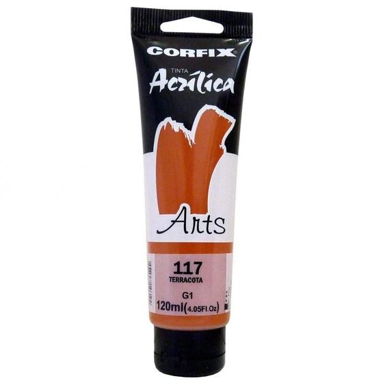 Imagem de Tinta Acrílica 120ml G1 117 Terracota Corfix