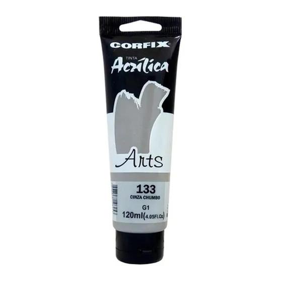 Imagem de Tinta Acrílica 120ml G1 133 Cinza Chumbo Corfix