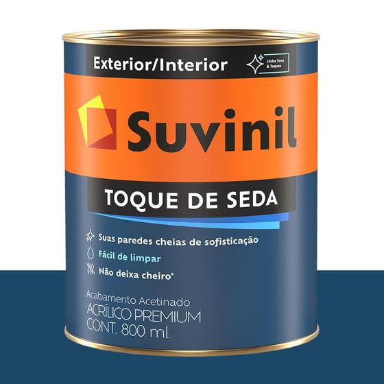 Tinta Acrílica Acetinada Suvinil Oceano Profundo 800 ml Menor preço em Tinta Acrílica Acetinada Suvinil Oceano Profundo 800 ml