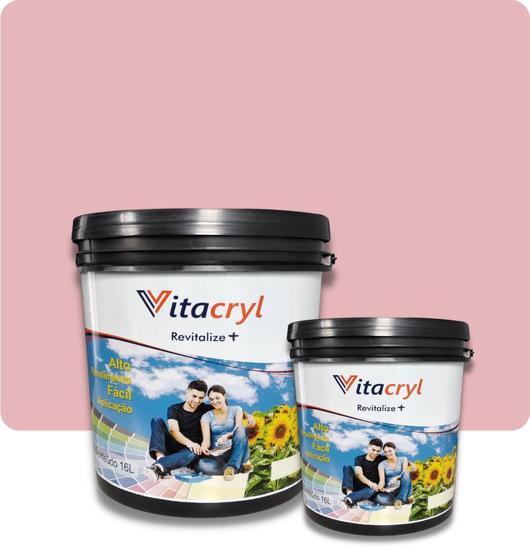 Imagem de Tinta Acrílica Acetinada Vitacryl Premium Rosas