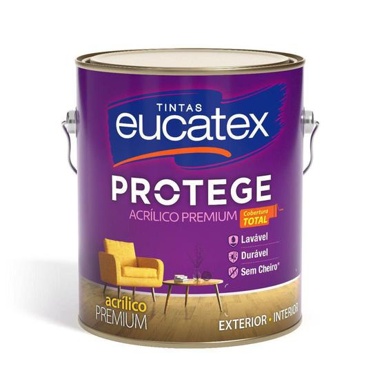 Imagem de Tinta acrilica acetinado protege premium branco 3,6lt - EUCATEX