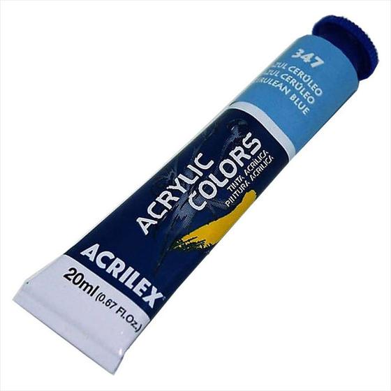 Imagem de Tinta acrílica Acrilex  azul cerúleo 347 20ml