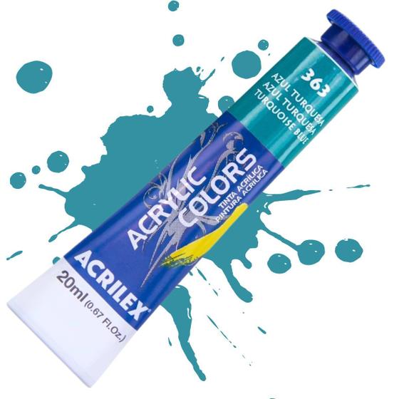 Imagem de Tinta Acrílica Acrylic Colors 20ml 363 - Azul Turquesa