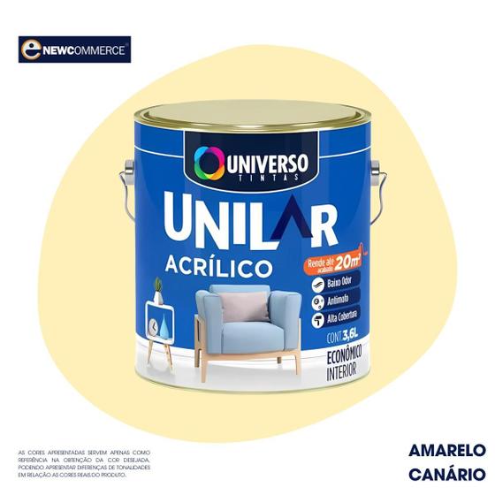 Imagem de Tinta Acrílica Antimofo Unilar 3,6l - Escolha sua Cor