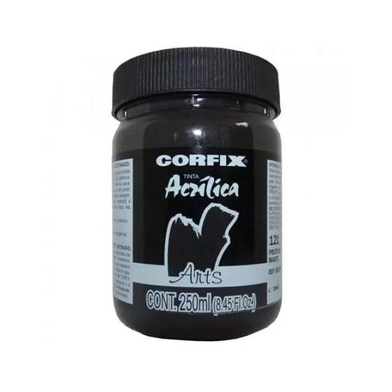 Imagem de Tinta Acrílica Arts Corfix 250ml Preto Marfim 65 Gr 1