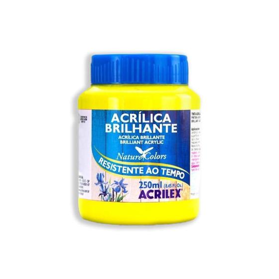 Imagem de Tinta Acrílica Brilhante 250Ml Amarelo Limão 504 Acrilex