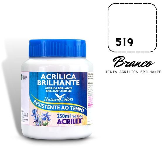 Imagem de Tinta Acrilica Brilhante Acrilex 250ml 519 Branco