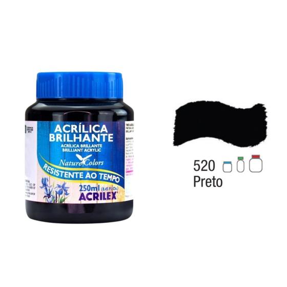 Imagem de Tinta Acrílica Brilhante Acrilex 250ml Arte, MDF, Artesanato