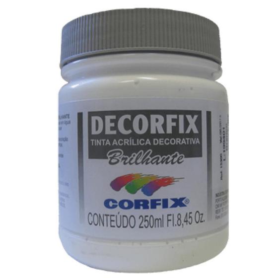 Imagem de Tinta Acrilica Brilhante Decorfix 301 Branca 250ml