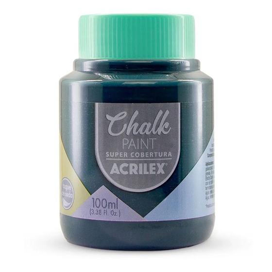 Imagem de Tinta Acrílica Chalk Paint 100ml Acrilex Azul Industrial 874