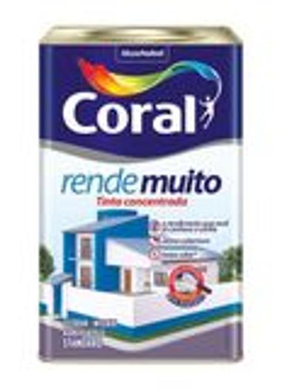 Tinta Acrílica Coral Rende Muito 18L Marfim Menor preço em Tinta Acrílica Coral Rende Muito 18L Marfim