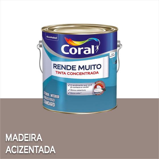 Imagem de Tinta Acrílica Coral Rende Muito Standard Fosco 3,2 Litros