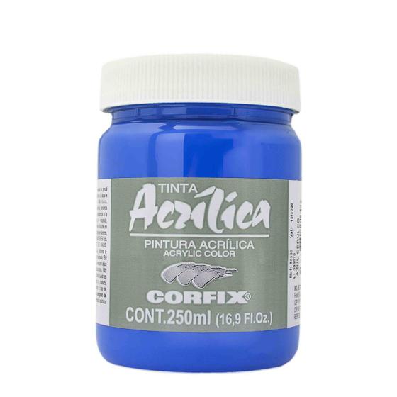 Imagem de Tinta Acrílica Corfix 250ml Cor Azul Cerúleo 85 G1