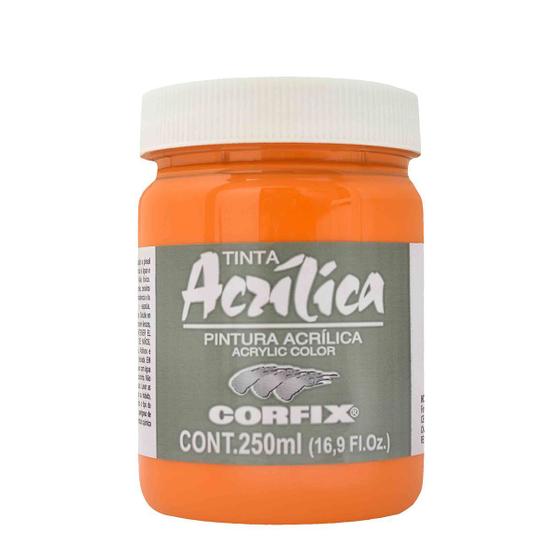 Imagem de Tinta Acrílica Corfix 250ml Cor Laranja 55 G1