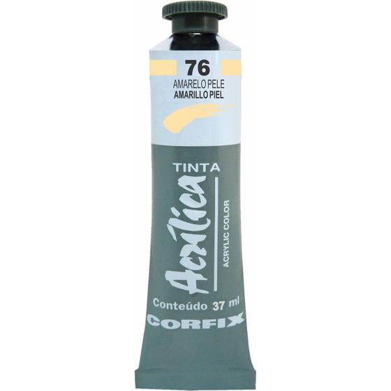 Imagem de Tinta Acrílica Corfix 37ml Cor Amarelo Pele 76 G1